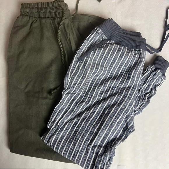 *Linen pants bundle* 2 pairs linen pants - Picture 1 of 5